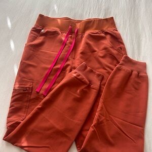 Figs orange Zamora Jogger Scrub Pants